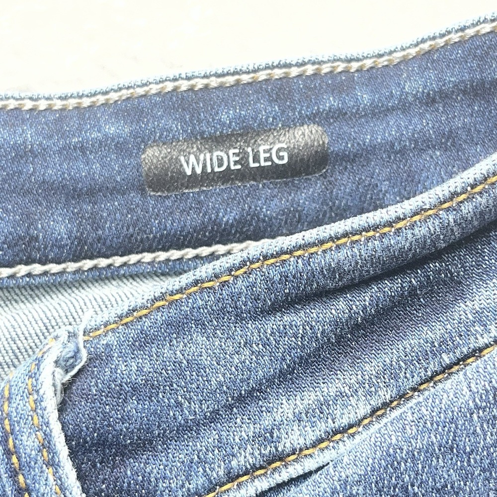 Judy Blue Wide Leg Denim Jeans Women's 15/32 Stretch JB82503DK-CO Button Fly - Picture 4 of 6